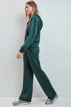 Calça comprida larga verde