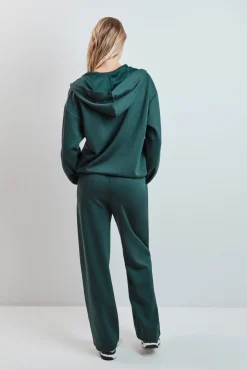 Calça comprida larga verde