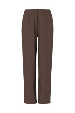 Calça de felpa reta