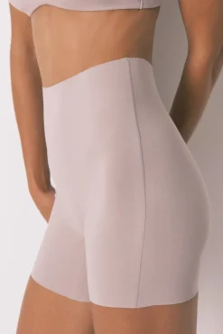 Calça de roupa interior de algodão bege