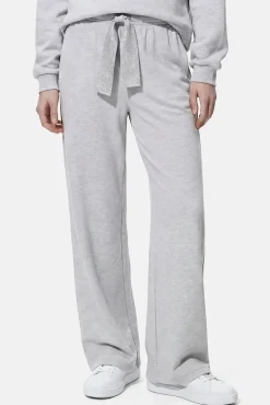 Calça desportiva com detalhe lurex