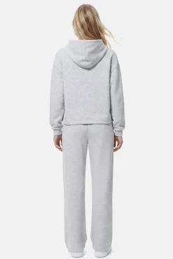 Calça desportiva com detalhe lurex