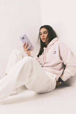 Calça jogger de moletão de algodão branco