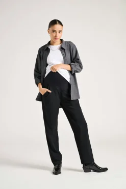 Calça reta para maternity