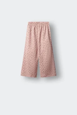 Calças culotte de flores para menina
