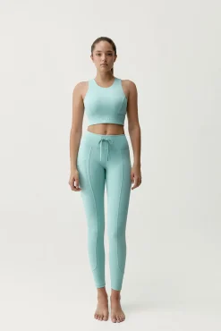 Calças legging desportivas Ariadna azul claro