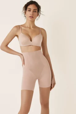 Calças modeladoras tule nude