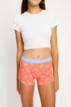 Calcinha menstrual adolescente SmileyWorld® de algodão orgânico Super Flower Flow