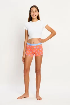 Calcinha menstrual adolescente SmileyWorld® de algodão orgânico Super Flower Flow