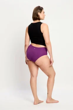 Calcinha menstrual sem costura de cintura alta