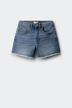 Calções denim básicos para menina