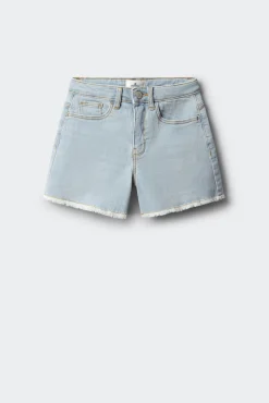 Calções denim básicos para menina