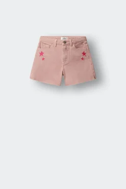 Calções em sarja básicos para menina