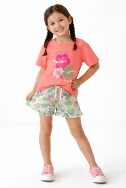 Calções de menina estampados