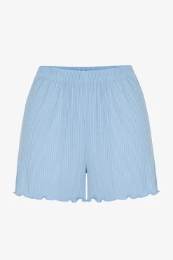 Calções de pijama canelados