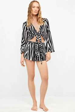 Calções estampado de zebra