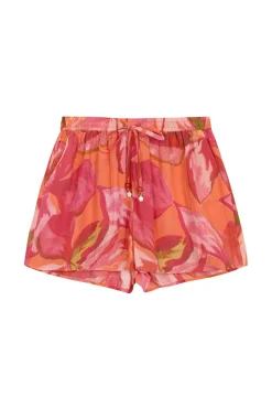 Calções estampados maxi florais