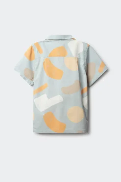 Camisa de manga curta pinceladas para menino