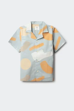Camisa de manga curta pinceladas para menino