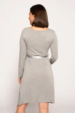 Camisa de dormir amamentação com estampado de gravata