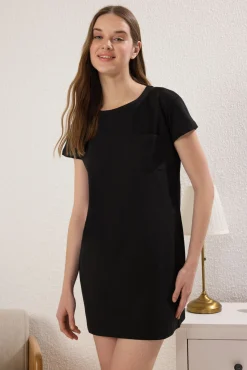 Camisa de dormir curta em algodão