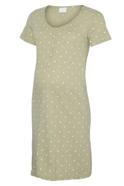 Camisa de dormir de maternity e amamentação