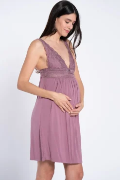 Camisa de dormir lingerie com renda