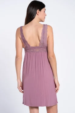 Camisa de dormir lingerie com renda