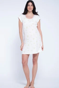 Camisa de dormir pré-mamã com estampado de flores