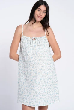 Camisa de dormir pré-mamã em plumeti