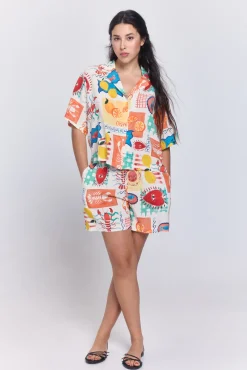 Camisa fluida de viscose