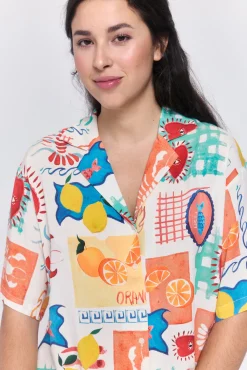 Camisa fluida de viscose