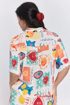 Camisa fluida de viscose