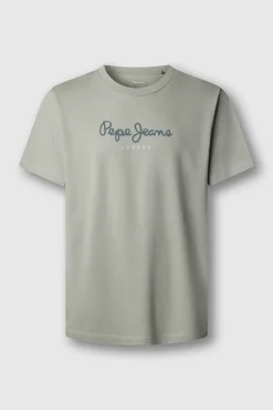 Camiseta de algodão com logo