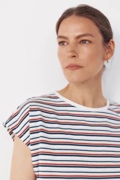 Camiseta básica com botões dourados