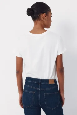 Camiseta com estampado posicional