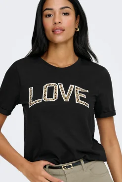 Camiseta com texto frontal