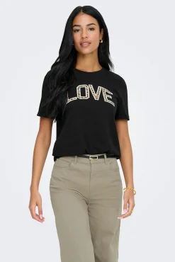 Camiseta com texto frontal