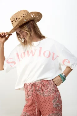 Camiseta crop Slowlove