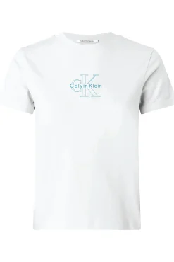 Camiseta de manga manga curta com monograma.