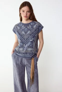 Camiseta estampado bandana