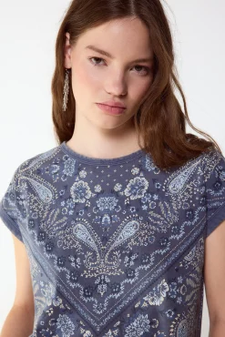 Camiseta estampado bandana