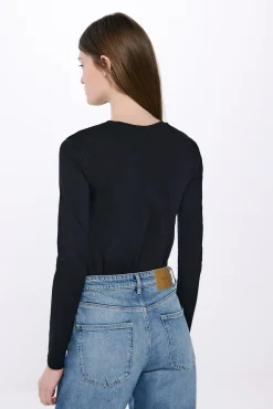 Camiseta justa de algodão
