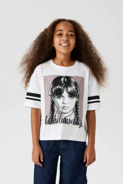 Camiseta quarta-feira para meninas