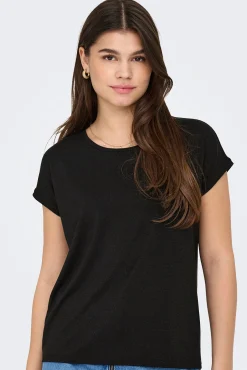Camiseta regular fit com glitter