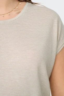 Camiseta regular fit com glitter