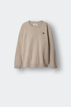 Camisola básica com cotoveleiras para criança
