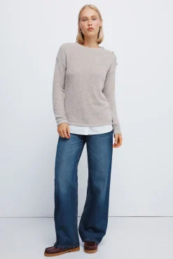 Camisola chenille combinada