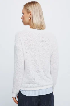 Camisola chenille combinada