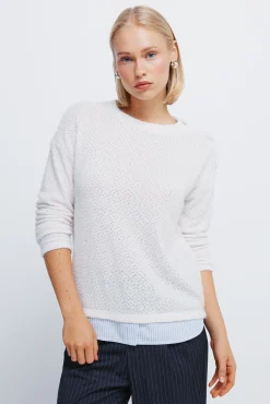 Camisola chenille combinada